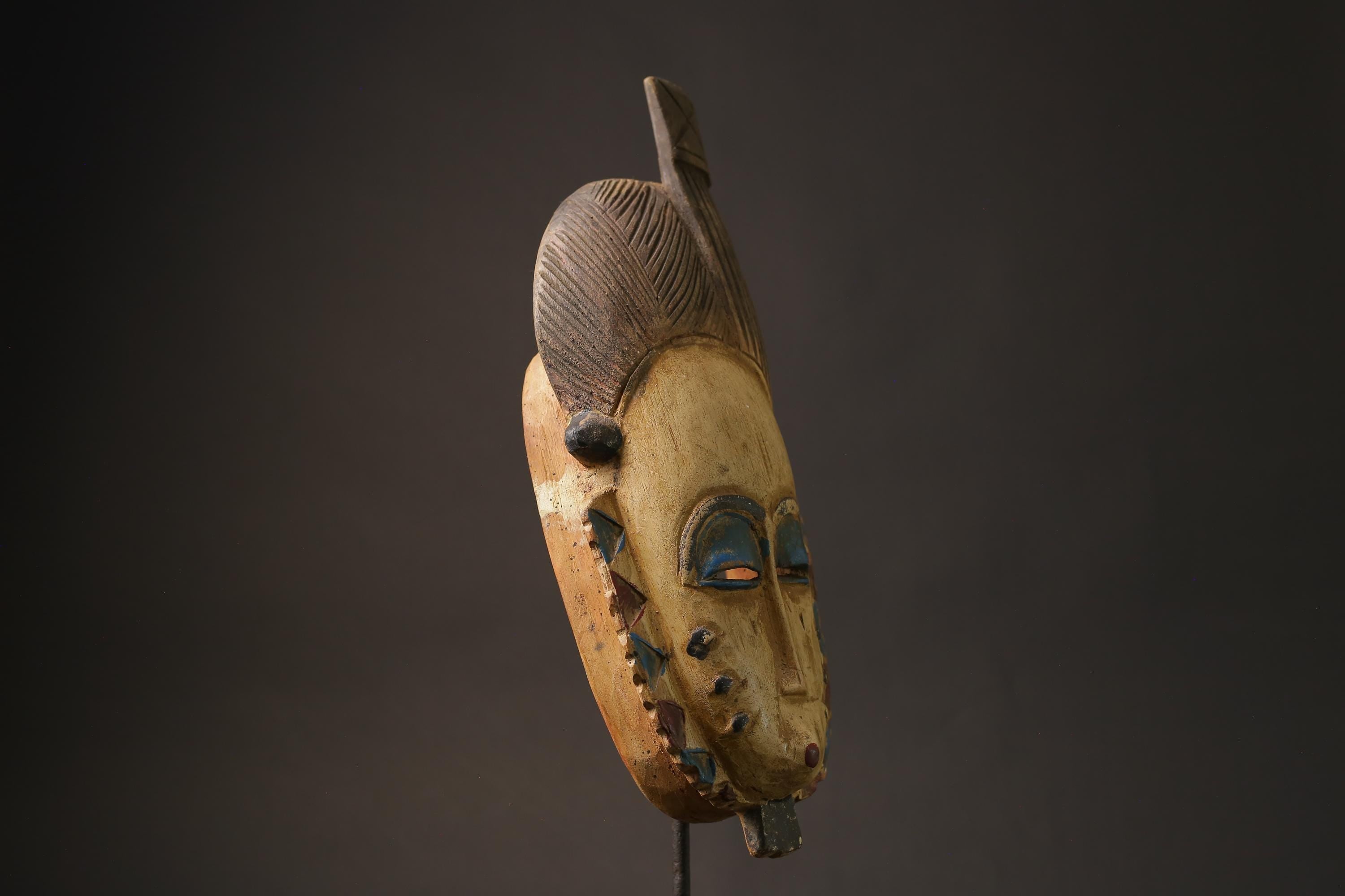 African wood mask antiques wall decor tribe Vintage guro Masks for wall-9974