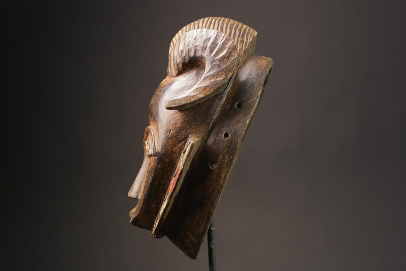 African wood mask antiques Tribal Face Hand Carved Wall Hanging Mask Guro Masks for wall-7164