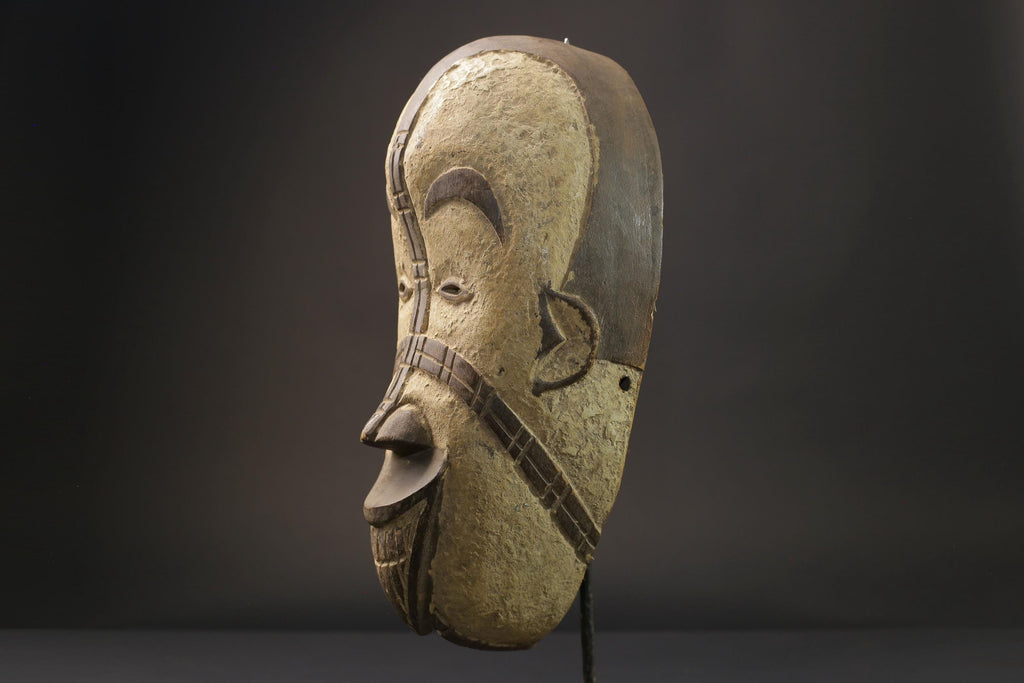 African wood mask antiques igbo Tribal Mask both sides the Niger Masks for wall-2779