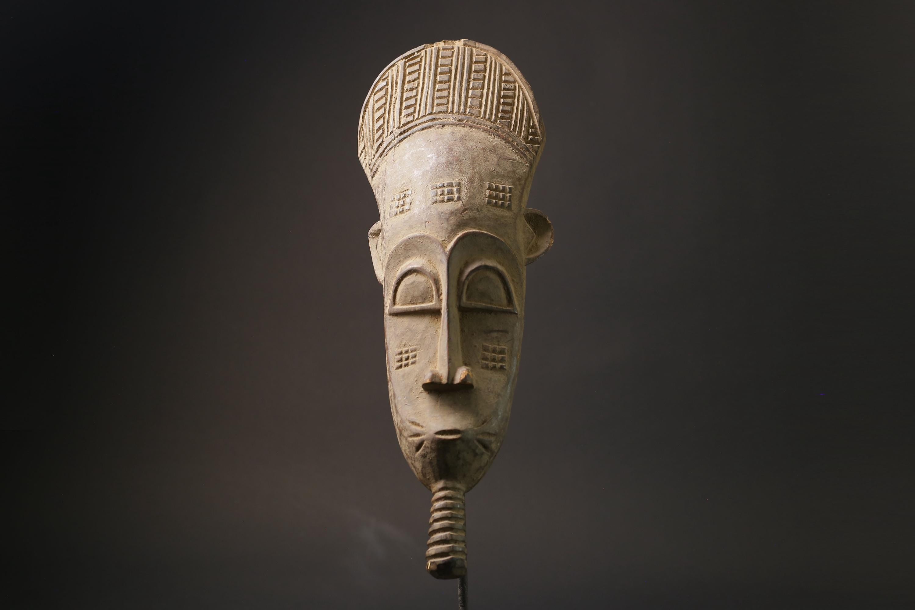 African Tribal Face Mask Wood Hand Carved Vintage Wall Hanging Kpan guro Masks for wall-384