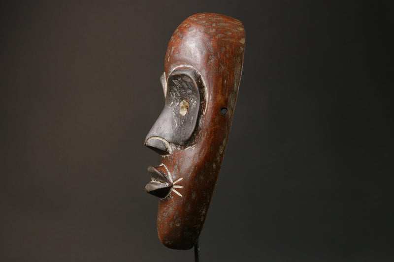 African Tribal Face Mask Wood Carved Wall Hanging Bwami Lega Masks for wall-G2802