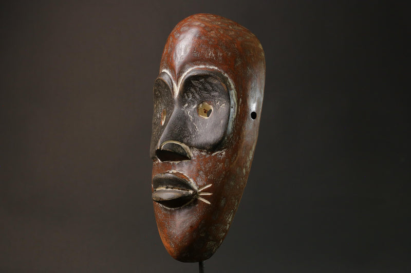 African Tribal Face Mask Wood Carved Wall Hanging Bwami Lega Masks for wall-G2802