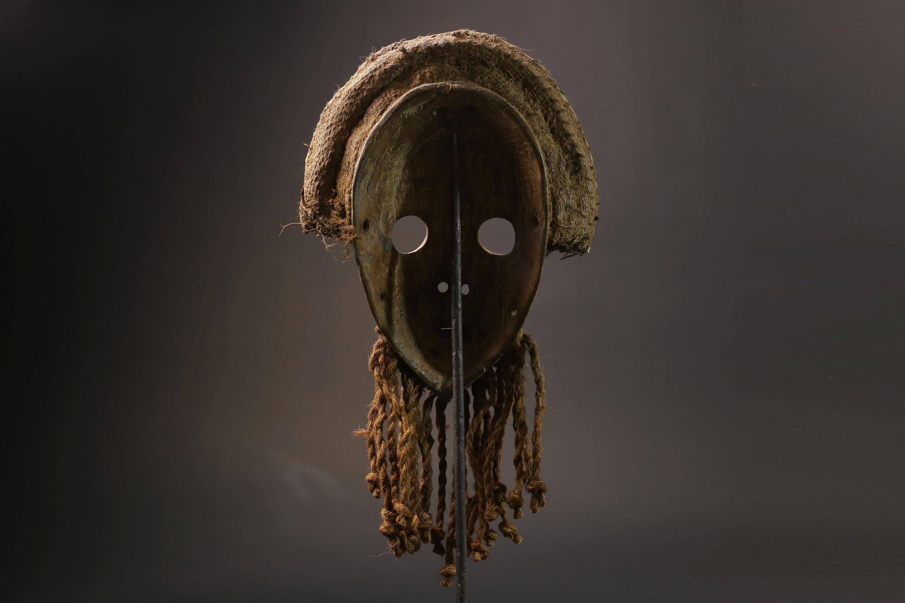 African Mask Face Tribal Wood Mask wooden Hanging Dan Mask Deangle Masks for wall-G2553