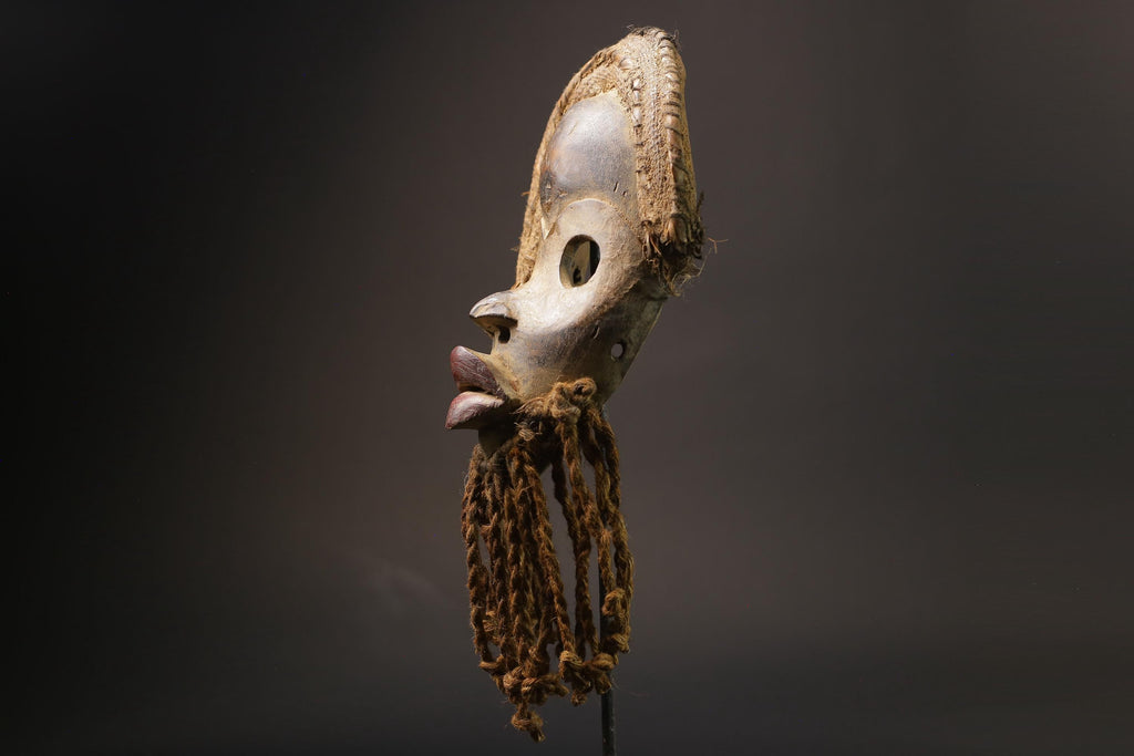 African Mask Face Tribal Wood Mask wooden Hanging Dan Mask Deangle Masks for wall-G2553