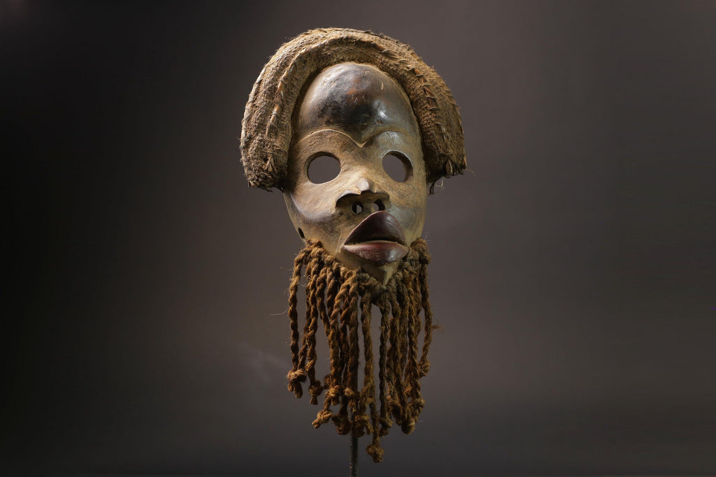 African Mask Face Tribal Wood Mask wooden Hanging Dan Mask Deangle Masks for wall-G2553