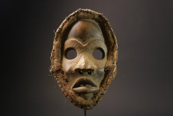 African Tribal Face Face Mask Handmade Sese Wood dan mask African Mask Masks for wall-G2560