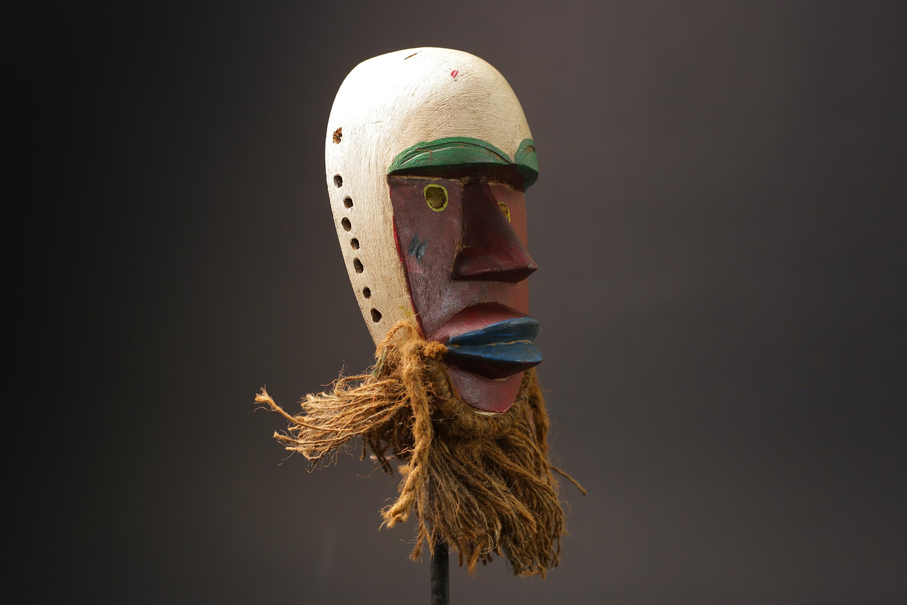 African Tribal Face Face Mask Handmade Sese Wood dan mask African Mask Masks for wall-G2562