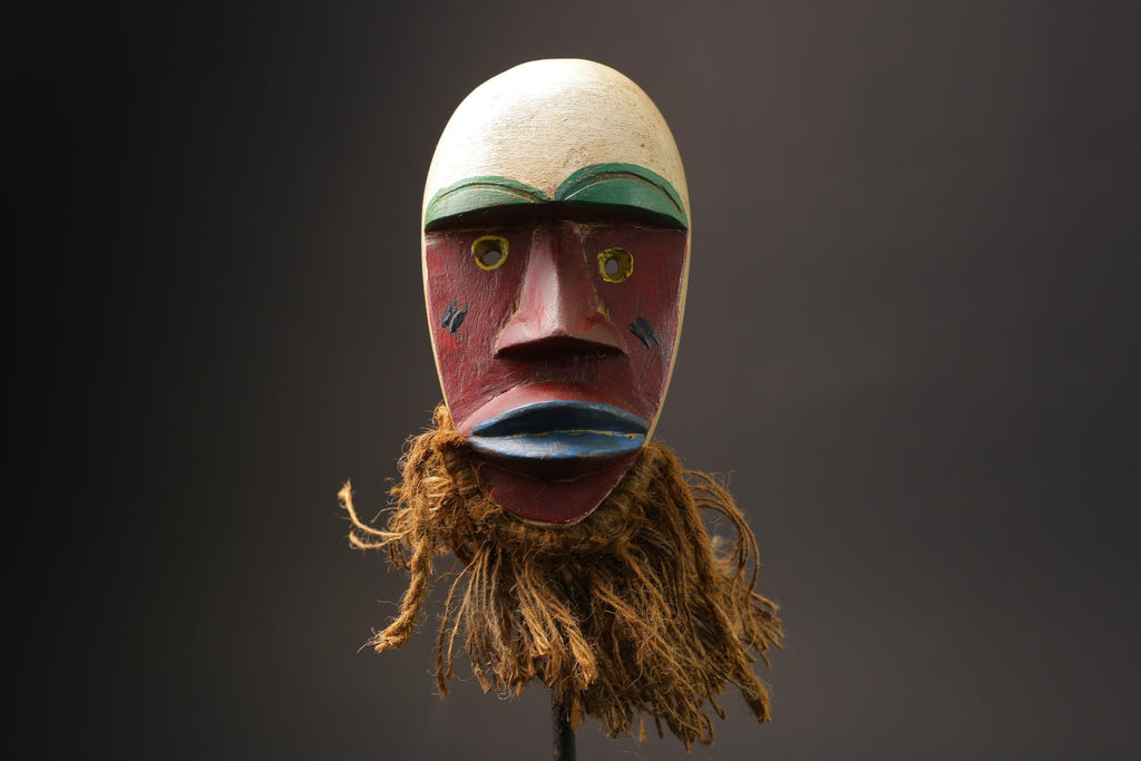 African Tribal Face Face Mask Handmade Sese Wood dan mask African Mask Masks for wall-G2562