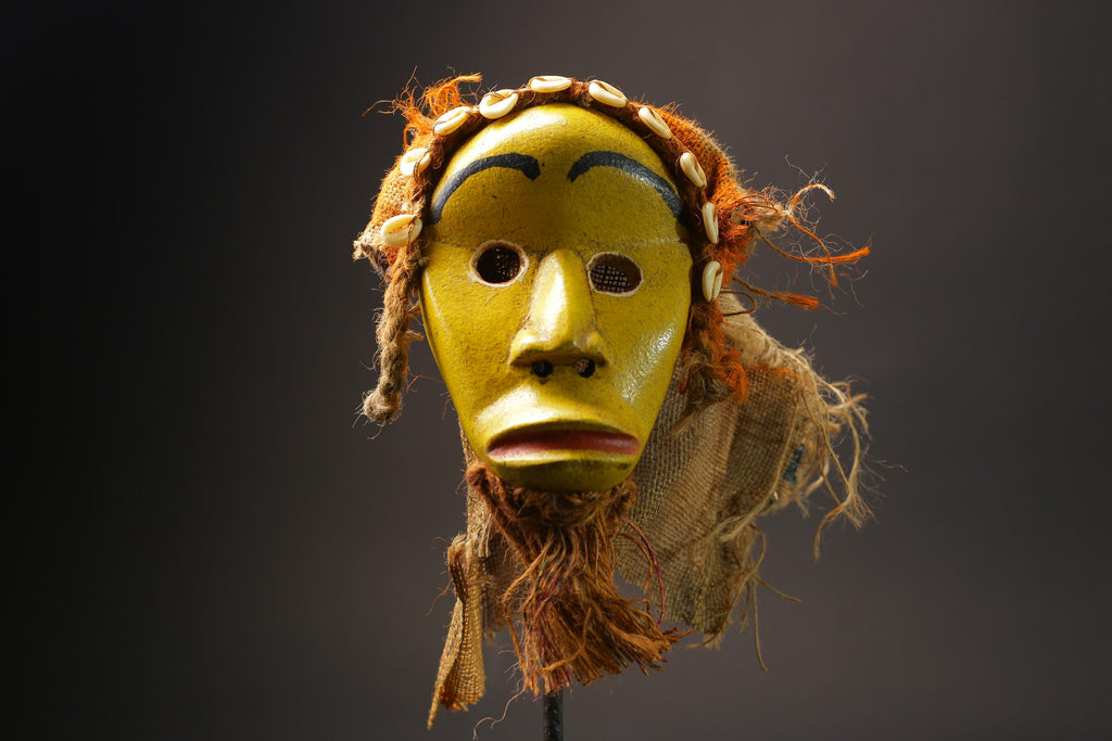 African Mask Face Tribal Wood Mask Collectibles Home Decor Masque Dan Masks for wall-G2563