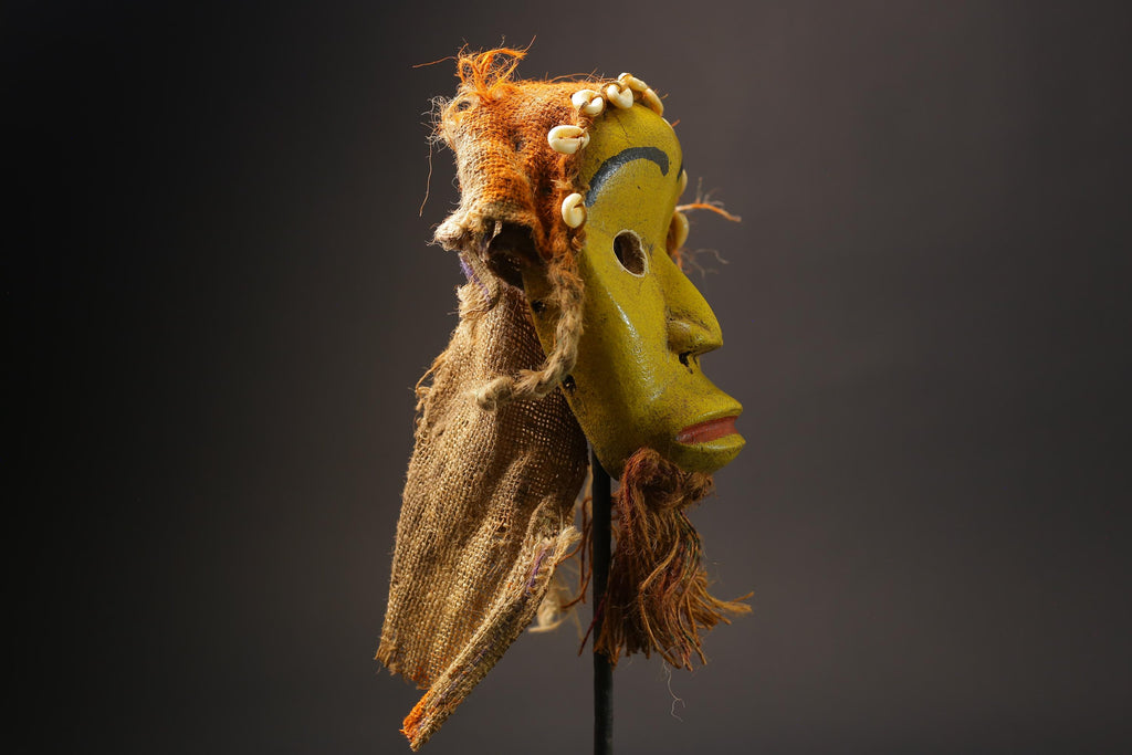 African Mask Face Tribal Wood Mask Collectibles Home Decor Masque Dan Masks for wall-G2563
