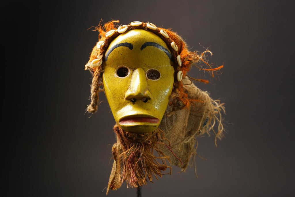 African Mask Face Tribal Wood Mask Collectibles Home Decor Masque Dan Masks for wall-G2563
