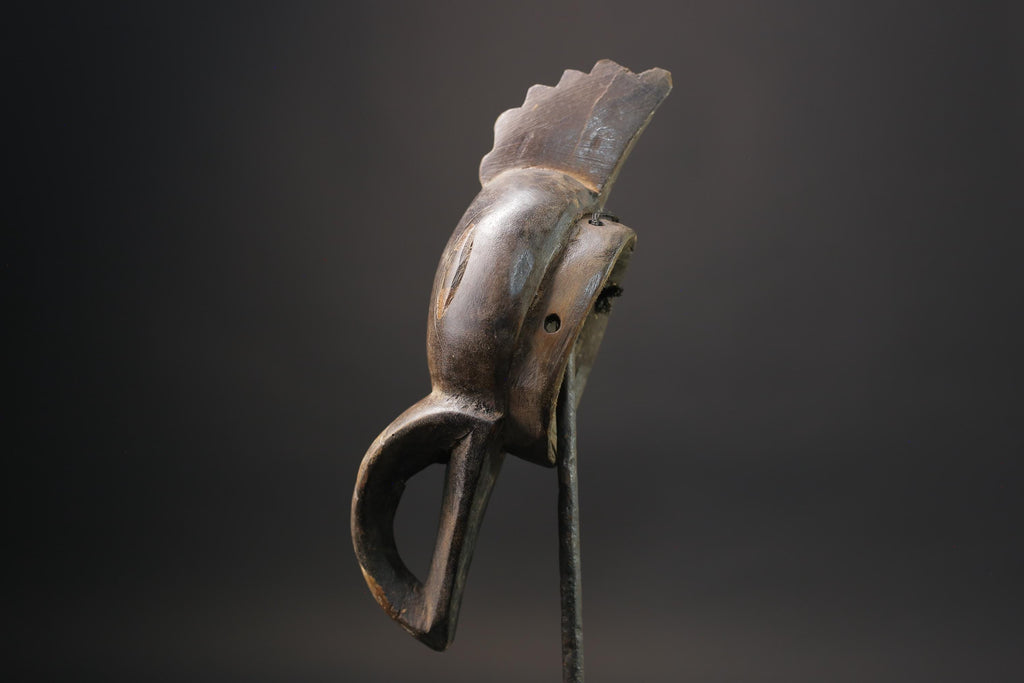 African Mask Wooden Hand Carved Vintage Wall Mask tribal african Dan Bird Masks for wall-7205
