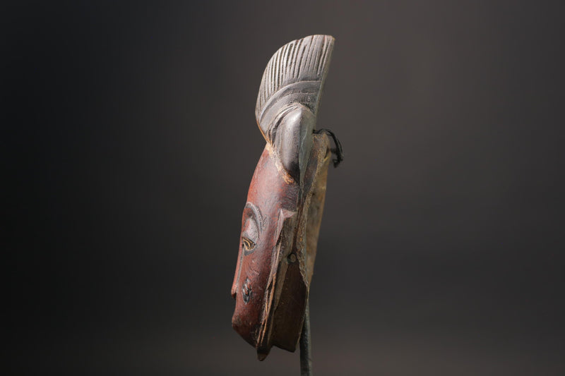 African wood mask antiques Handmade Home Décor Tribal Hand Gouro Wall Mask-7206