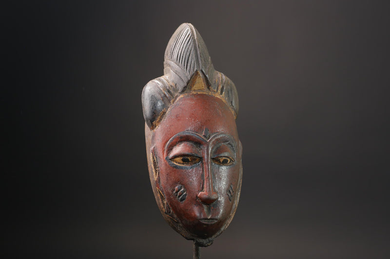 African wood mask antiques Handmade Home Décor Tribal Hand Gouro Wall Mask-7206