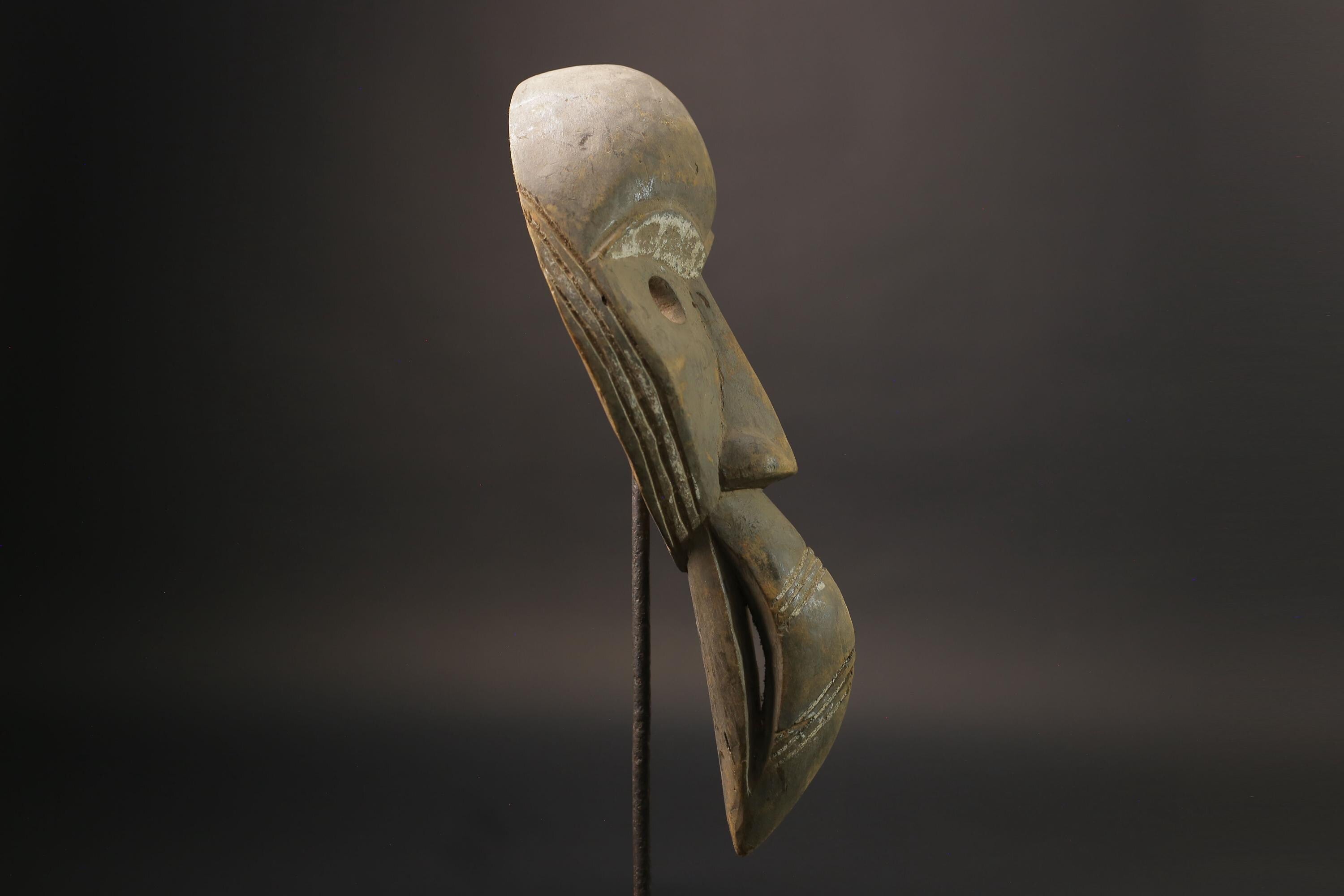 African art mask hand carved wooden wall decor tribe Vintage dan bird Masks for wall-5837