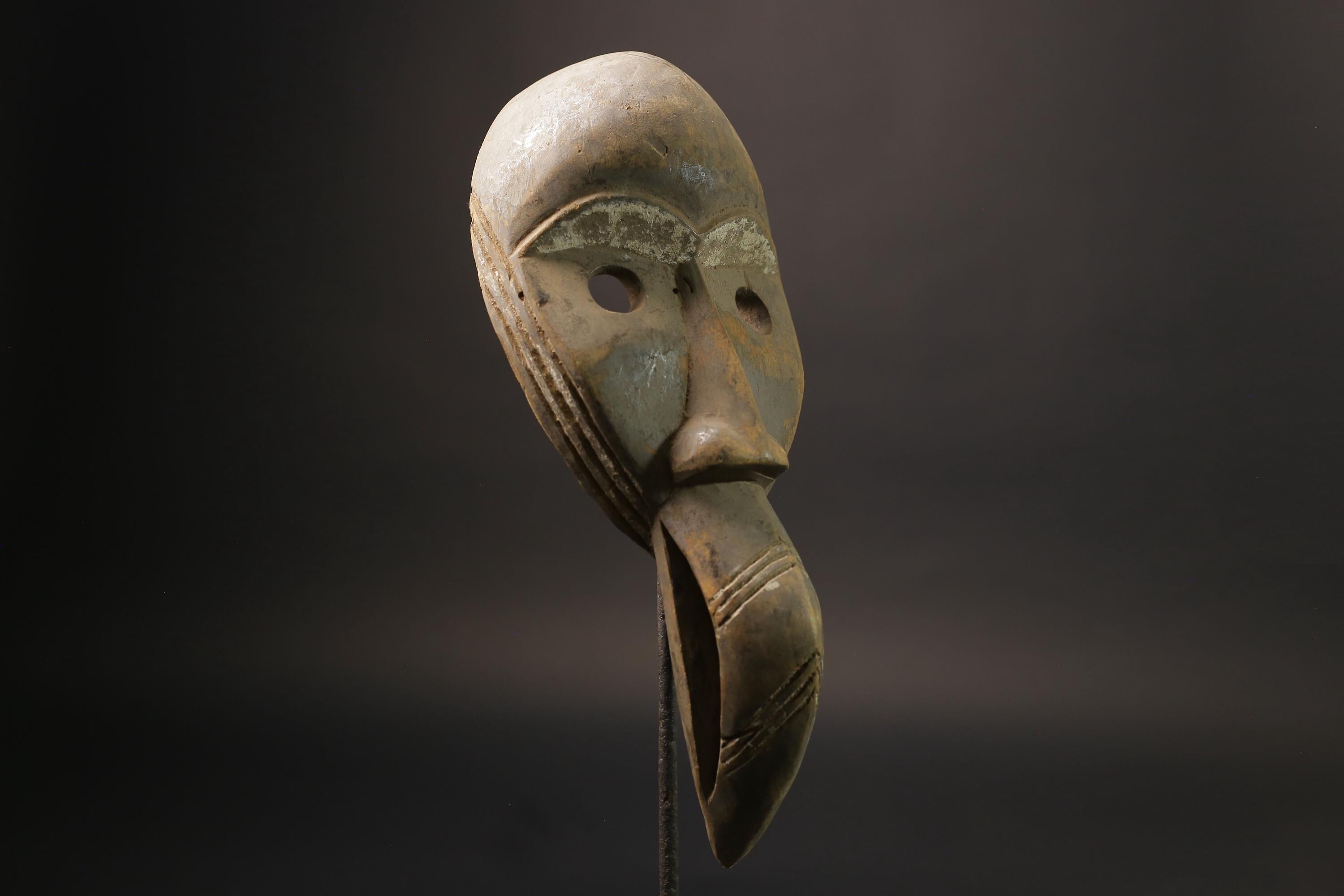 African art mask hand carved wooden wall decor tribe Vintage dan bird Masks for wall-5837
