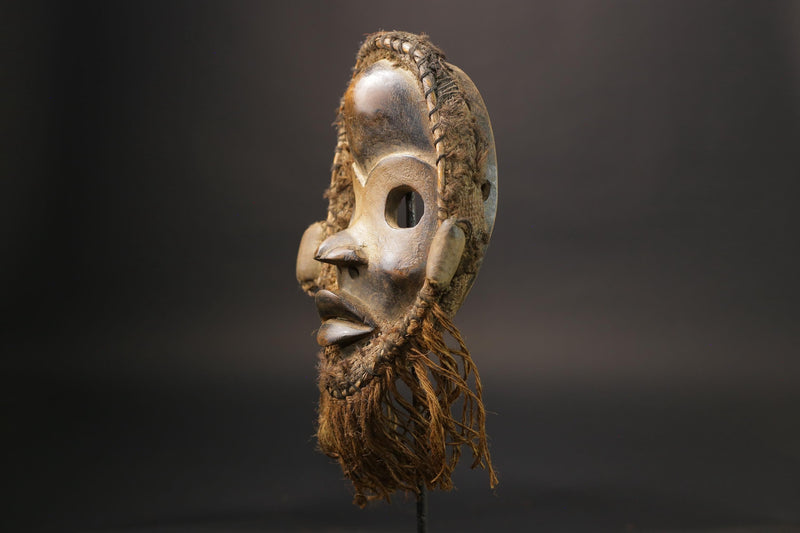 African wood mask antiques Hand Carved Vintage Wall Hanging Dan Mask Masks for wall-G2568