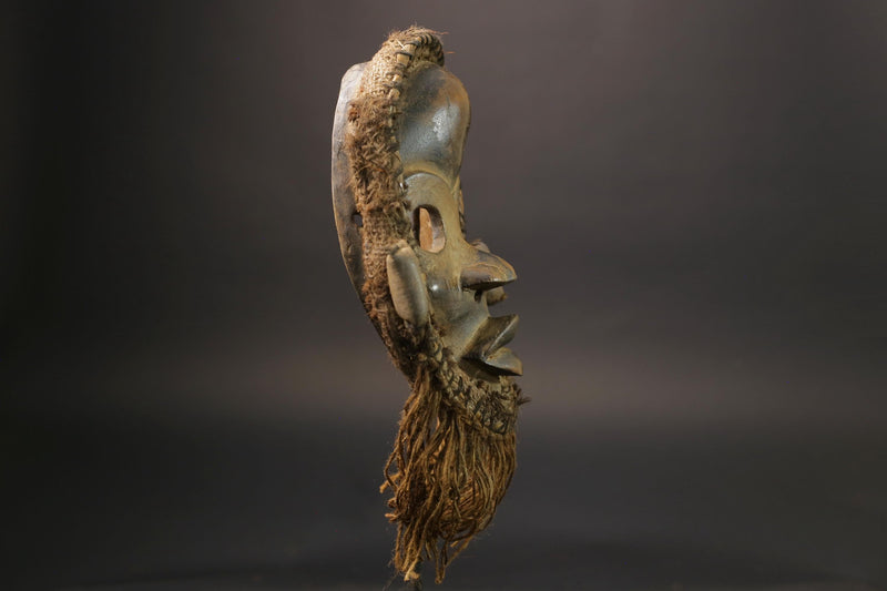 African wood mask antiques Hand Carved Vintage Wall Hanging Dan Mask Masks for wall-G2568