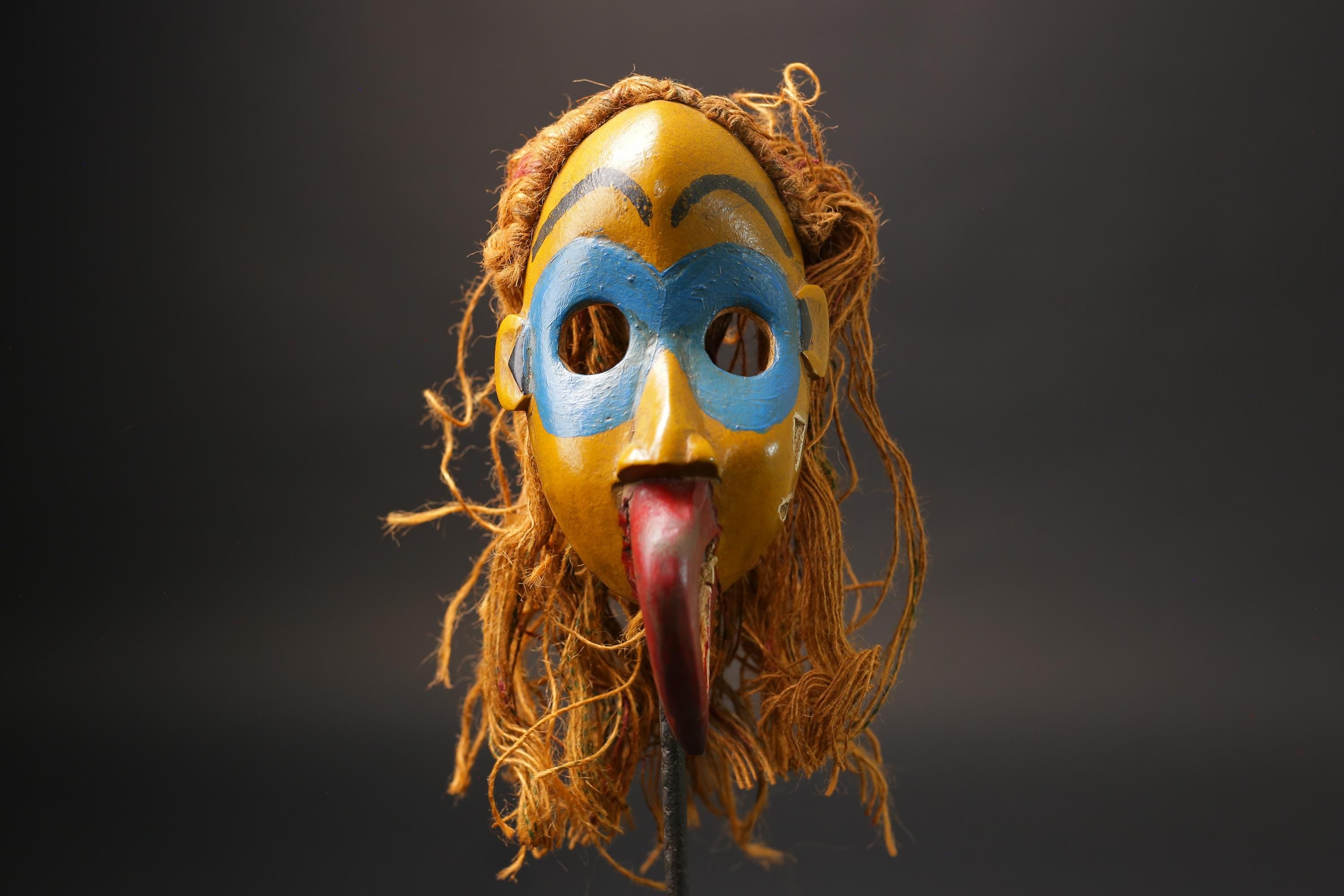 African masks ritual ceremony Carved Vintage Wall Hanging Dan Mask wall mask-G2571