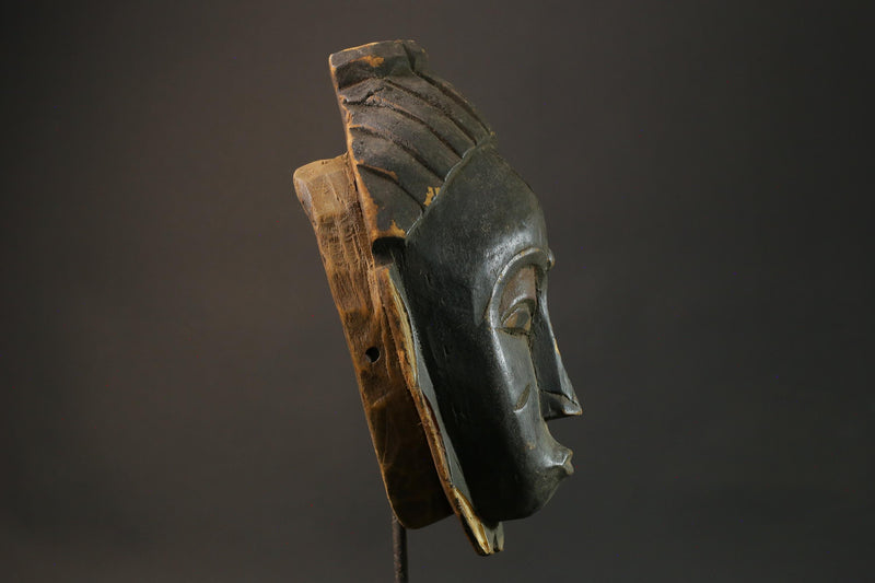 African Masks Baule Antiques African Wooden Mask Wall Hanging Primitive Masks for wall-7515