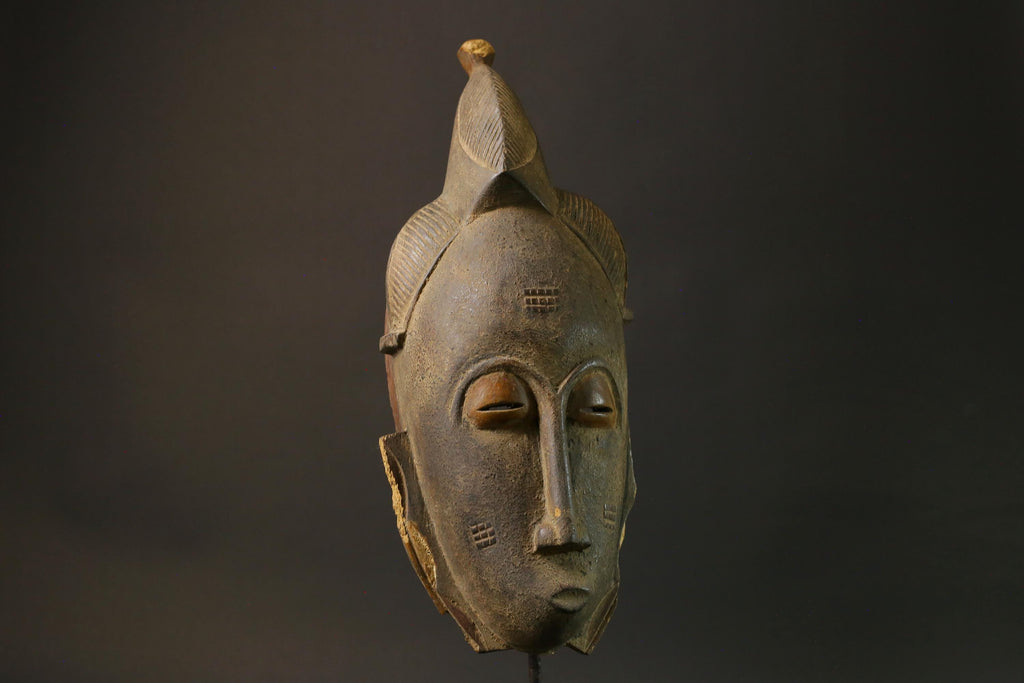 African Tribal Bete Guro Mask Art Wooden Carved Mask Fine Old Facial Masks for wall-1725