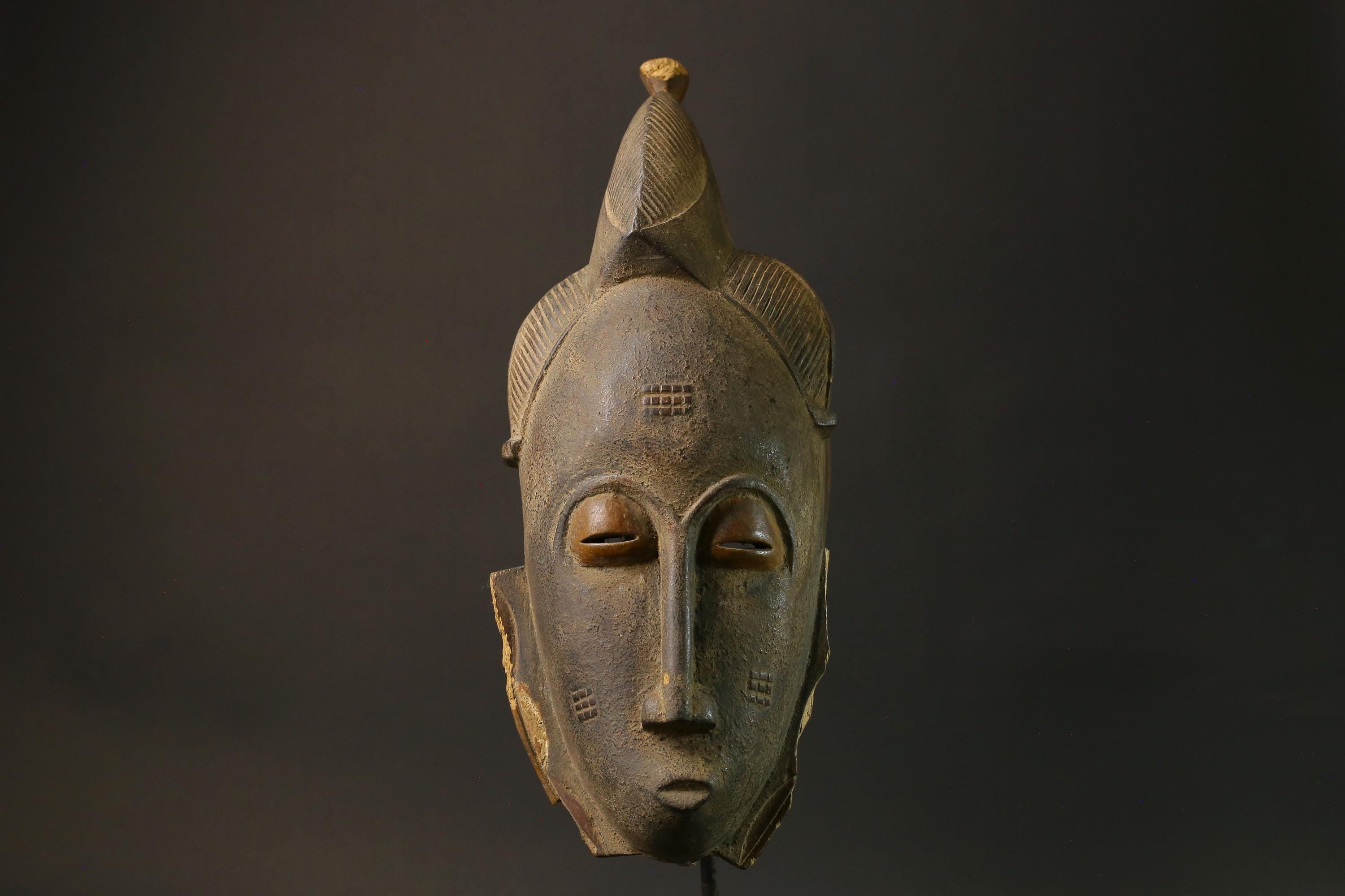 African Tribal Bete Guro Mask Art Wooden Carved Mask Fine Old Facial Masks for wall-1725