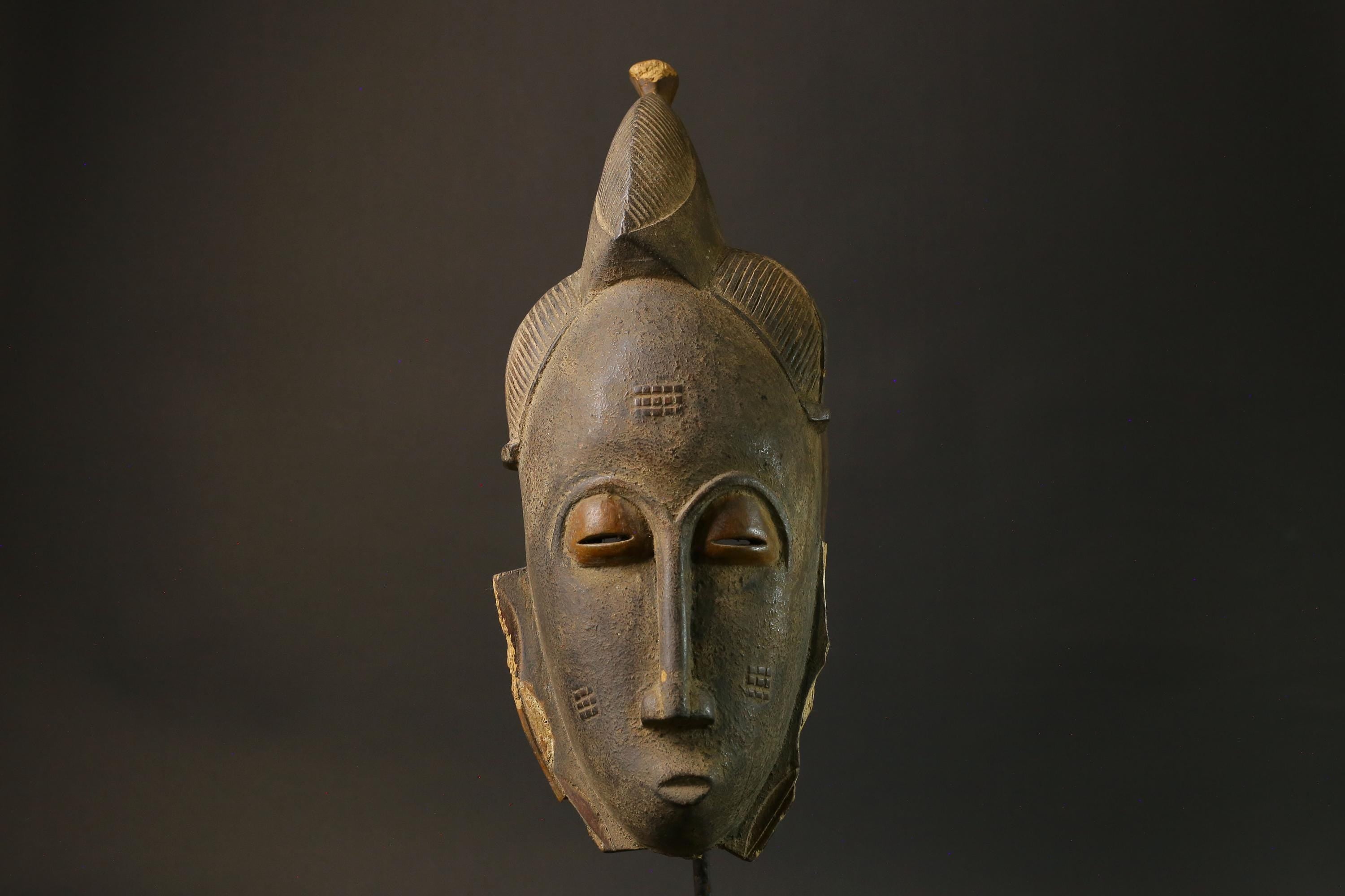 African Tribal Bete Guro Mask Art Wooden Carved Mask Fine Old Facial Masks for wall-1725