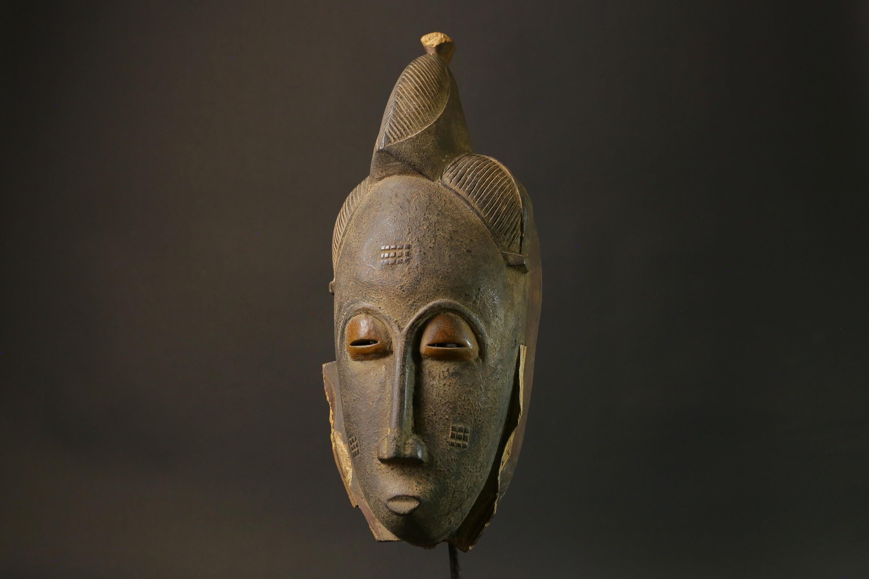 African Tribal Bete Guro Mask Art Wooden Carved Mask Fine Old Facial Masks for wall-1725