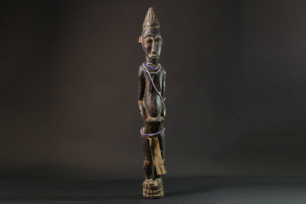 African statue Tribal Art Wooden Carved statue tribal wood Fang Mvaï  sculpture 145