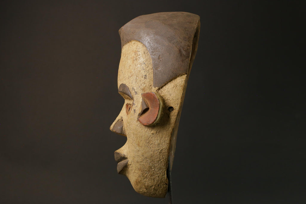 African Mask igbo Tribal Face Mask Wood Hand Carved Masks for wall igbo -7492