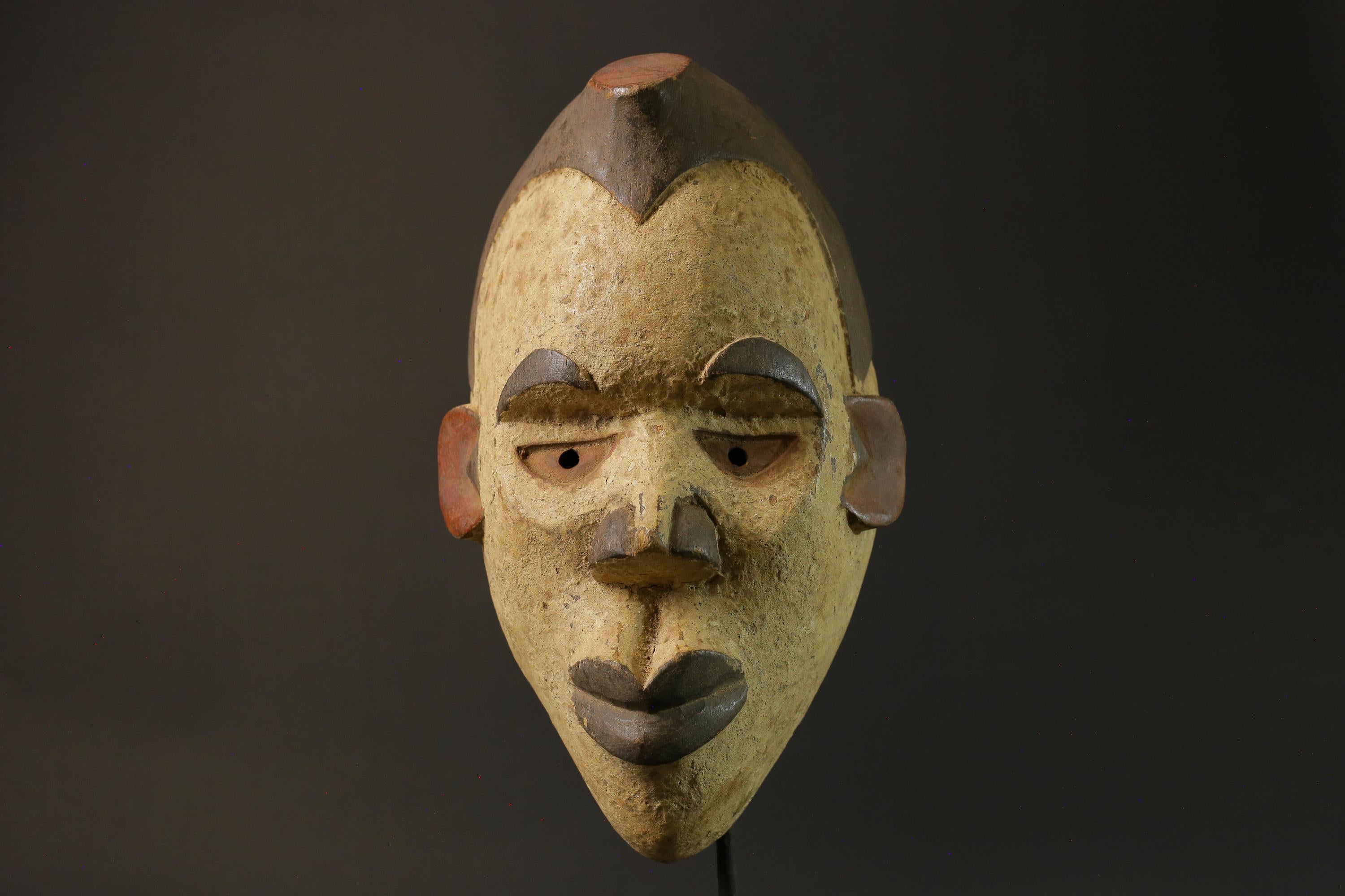 African Mask igbo Tribal Face Mask Wood Hand Carved Masks for wall igbo -7492