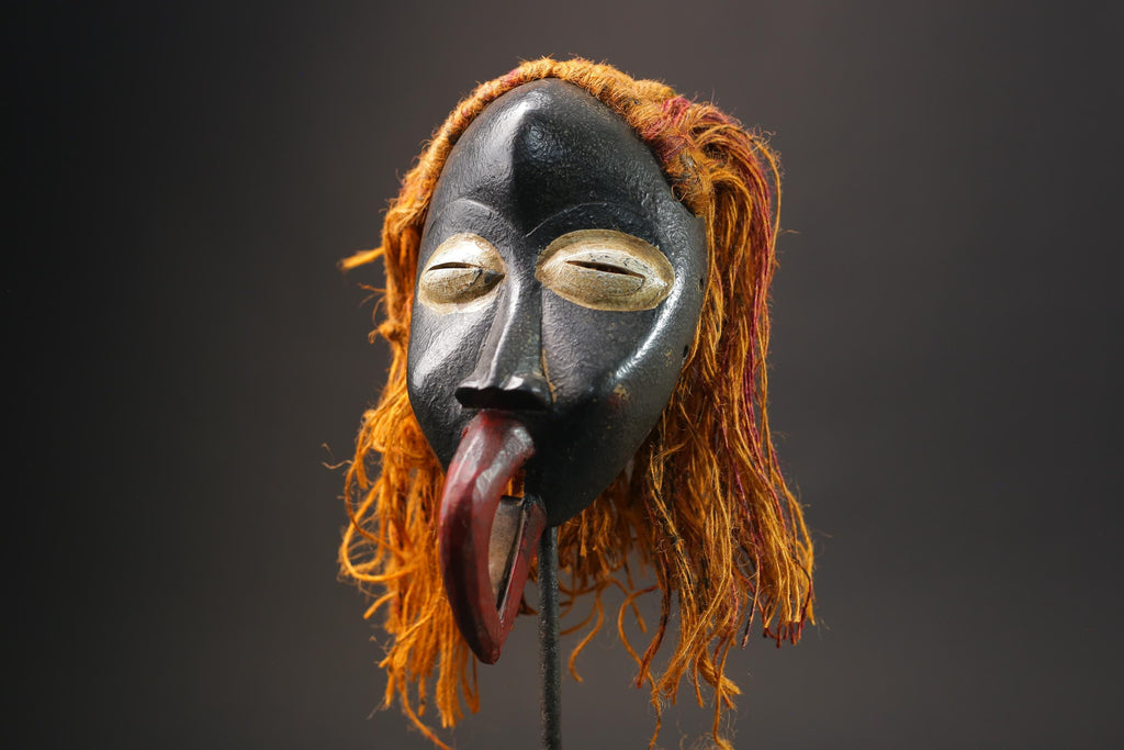 African Tribal Wood masks Dan Liberia Mask Primitive Handmade Collectibles Masks for wall-G2587