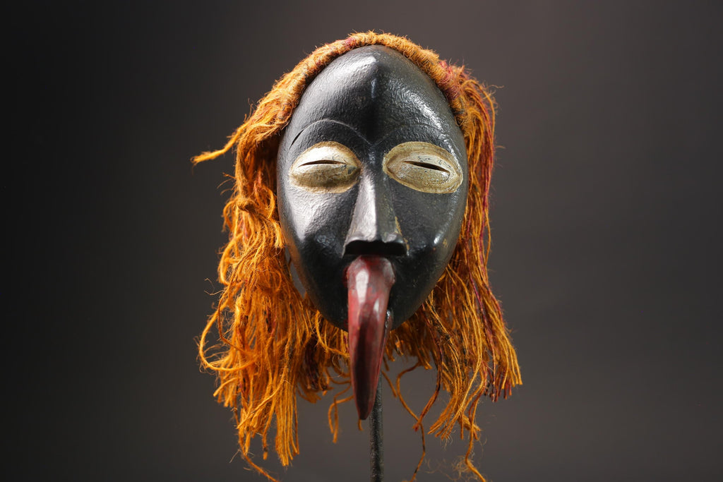 African Tribal Wood masks Dan Liberia Mask Primitive Handmade Collectibles Masks for wall-G2587