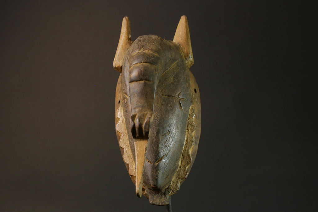 African mask wood African real figure vintage African masks for wall Guro Elephant masks for wall-7506