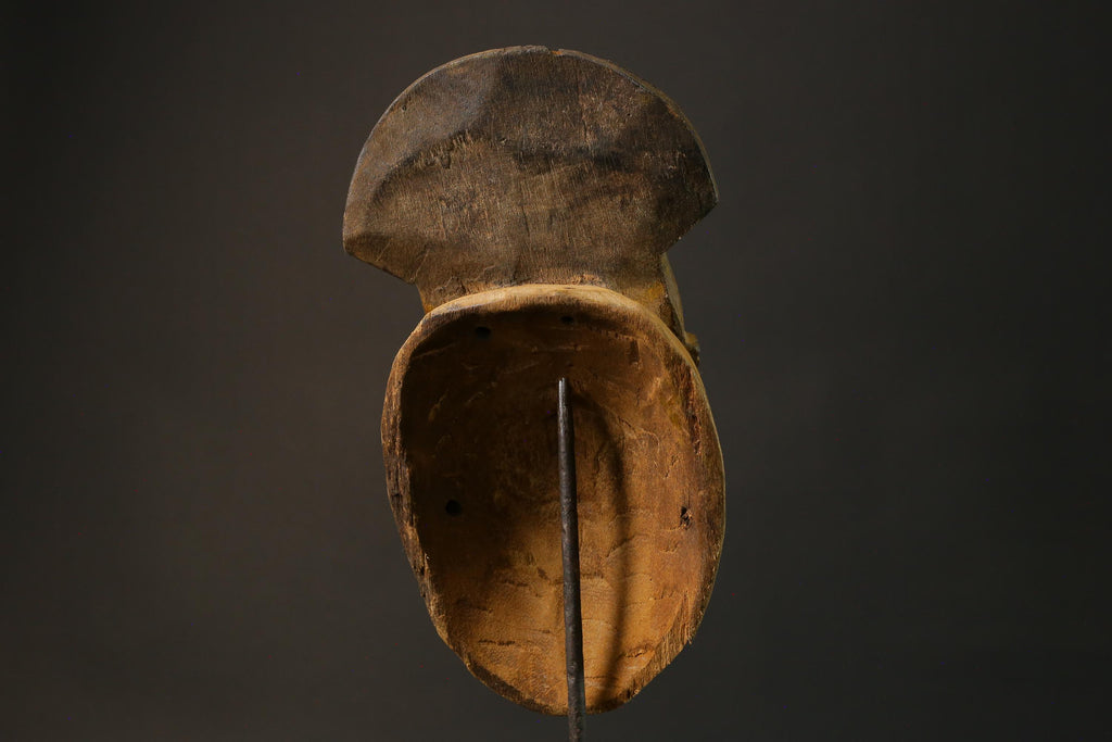 African mask Guro Baule wood African real figure vintage masks for wall -7504