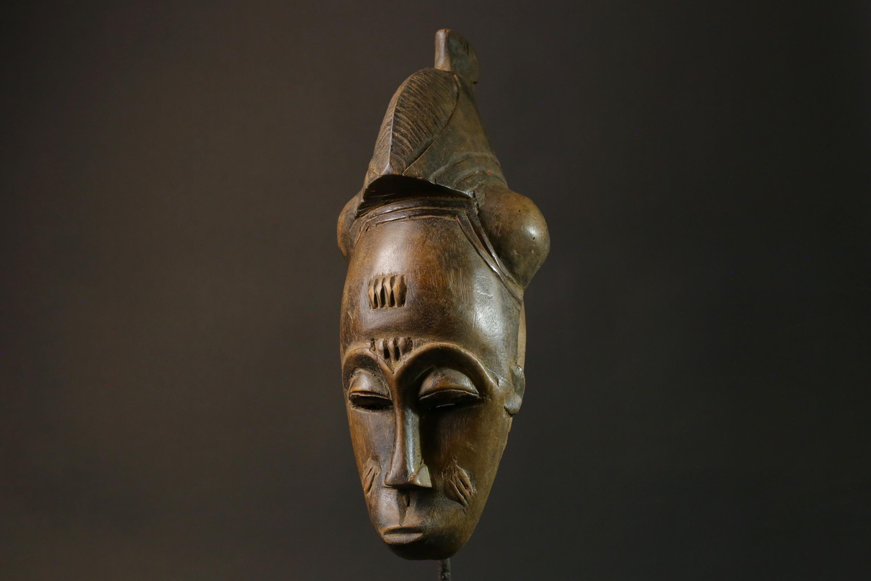 African Baule Mask Female Portrait Mask Wall Hanging Home Masks for wall-7507