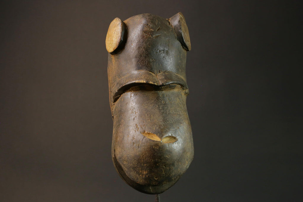 African Baule Monkey Antique African Masks Hand carved Wood Tribal Masks for wall-7496
