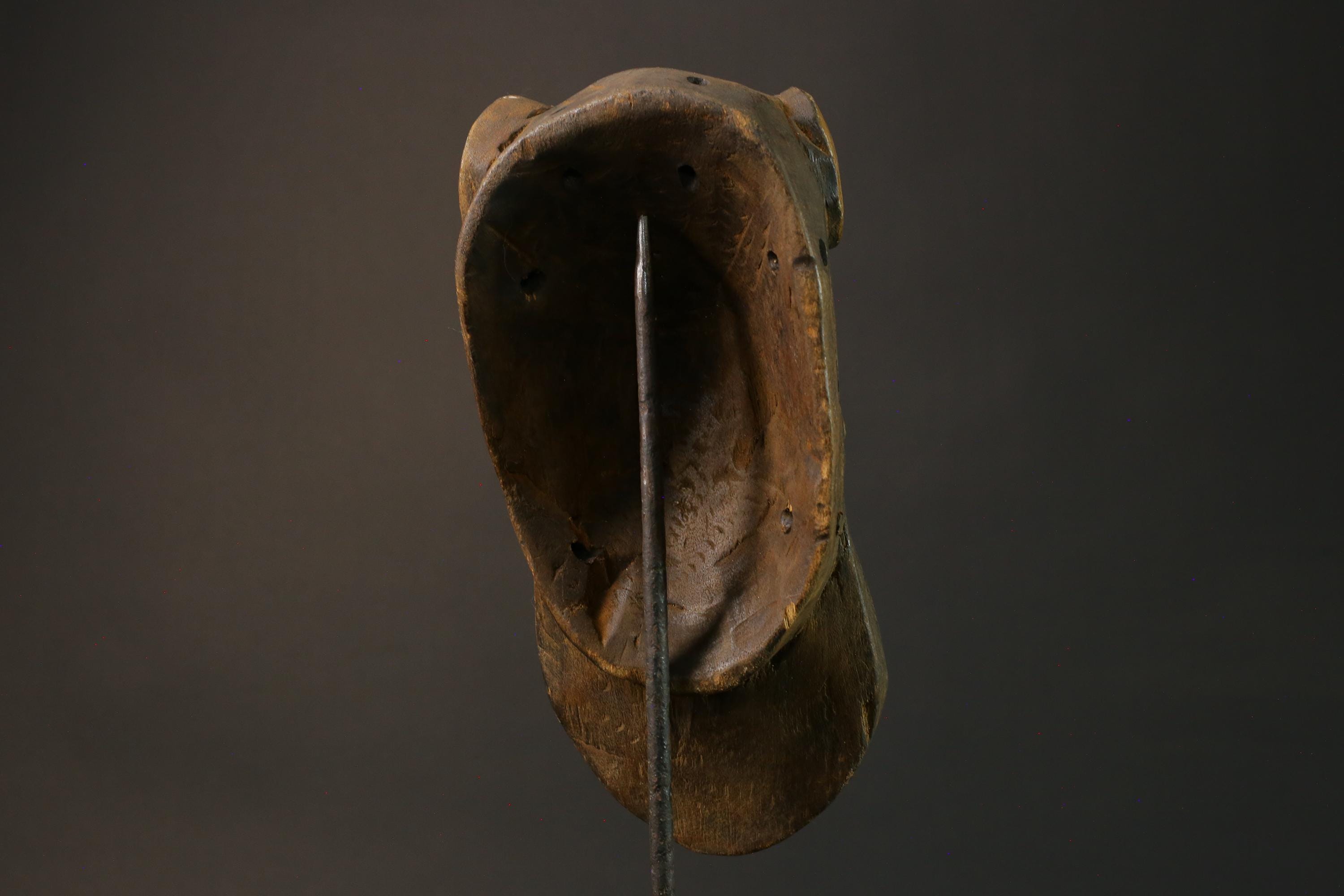 African Baule Monkey Antique African Masks Hand carved Wood Tribal Masks for wall-7496
