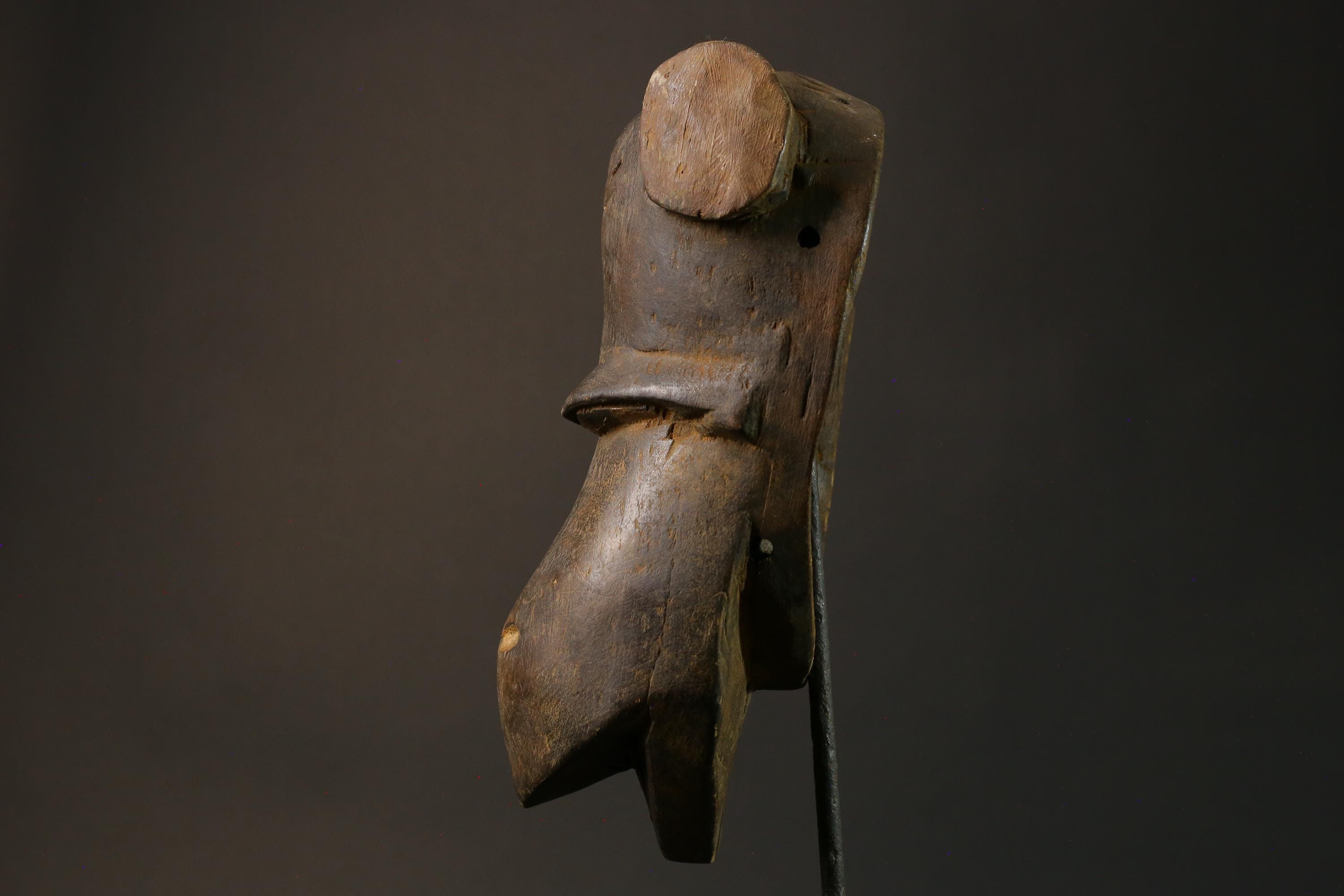 African Baule Monkey Antique African Masks Hand carved Wood Tribal Masks for wall-7496
