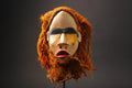 African Face Mask Wood Hanging Pattern Dan hand carved Masks for wall-G2590