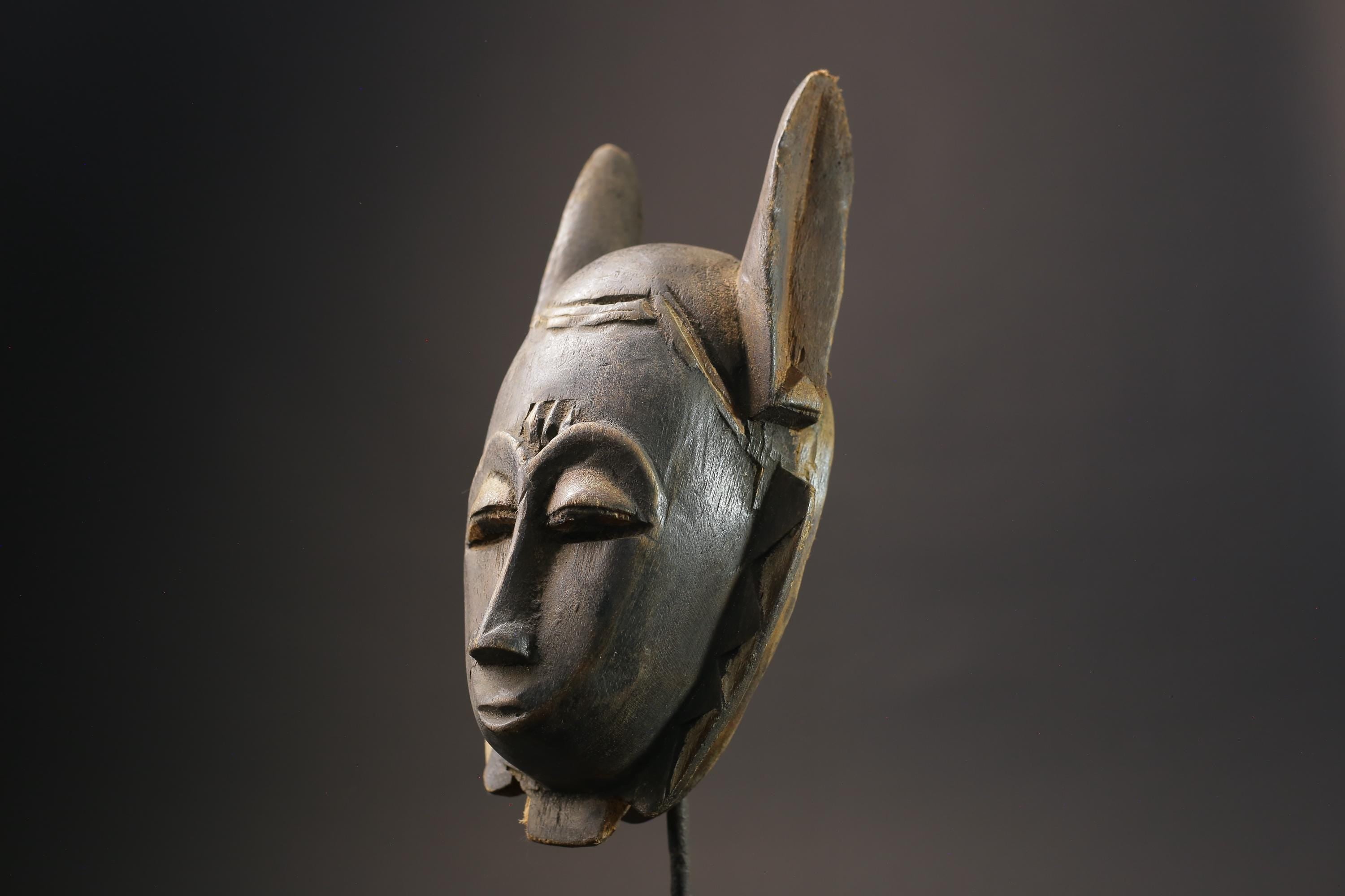 African wood mask Female Guru Vintage Tribal Handmade African Masks for wall-7219
