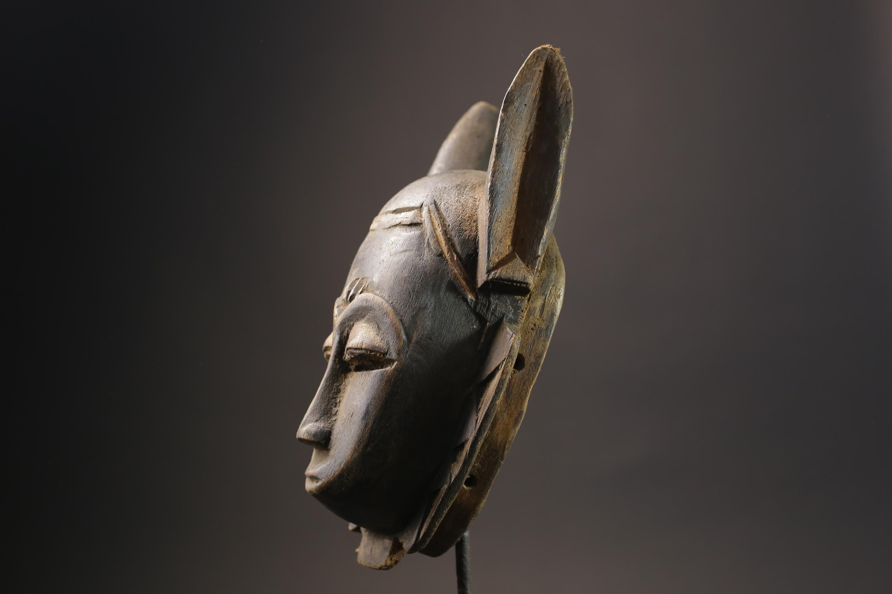 African wood mask Female Guru Vintage Tribal Handmade African Masks for wall-7219
