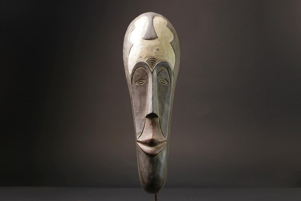African Masks Ngil Mask Beautiful Female Ngil Tribal Handmade African Mask-7227