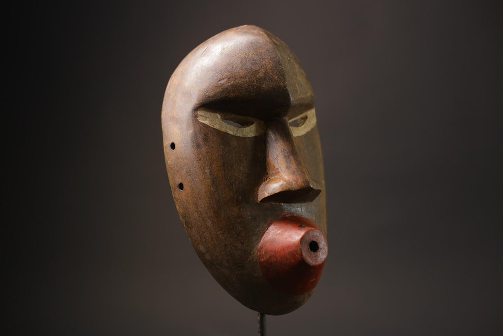 African Mask Wall Art Handmade Home Décor Dan Mask Côte D'ivoire Masks -7101