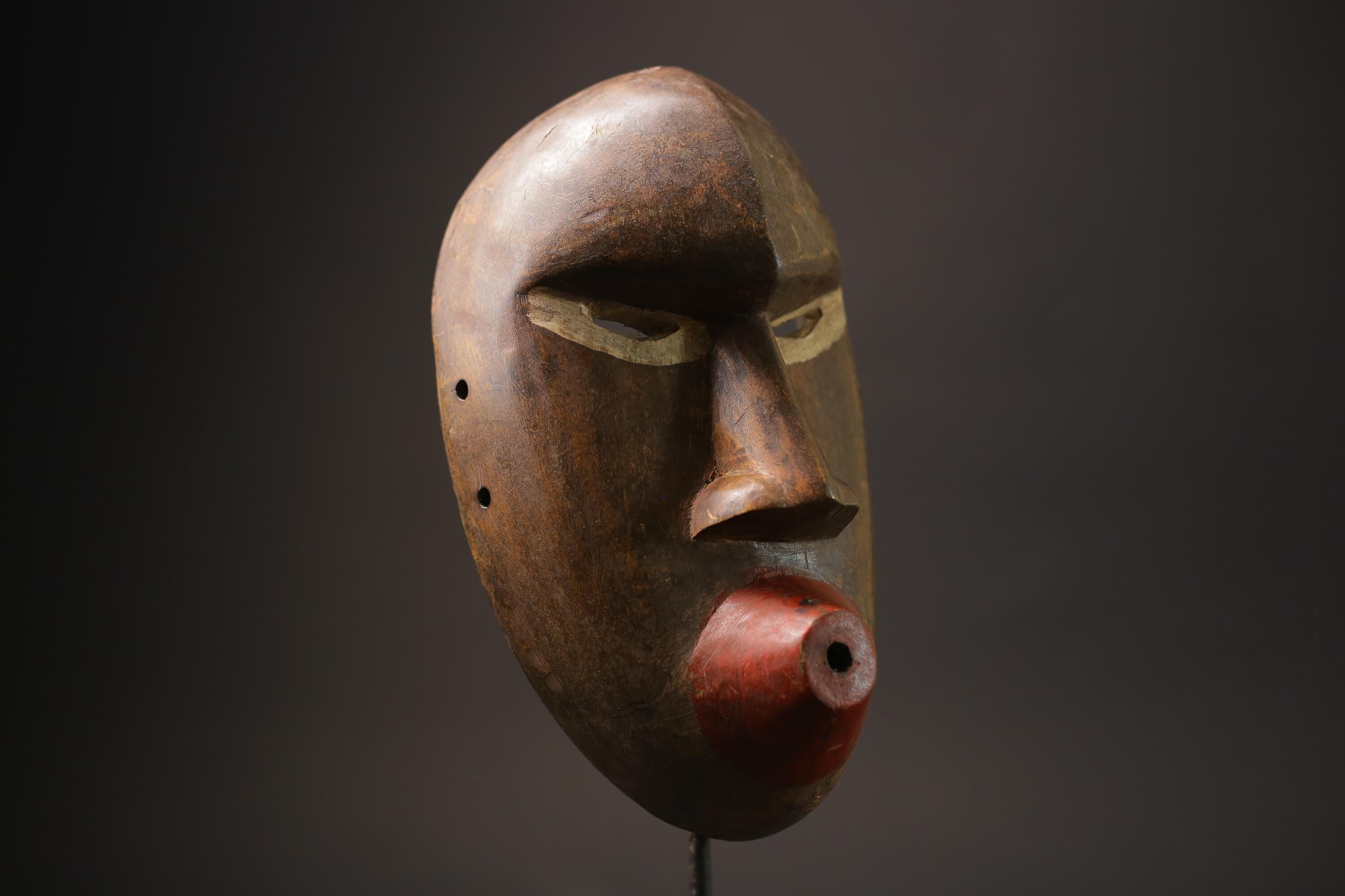 African Mask Wall Art Handmade Home Décor Dan Mask Côte D'ivoire Masks -7101