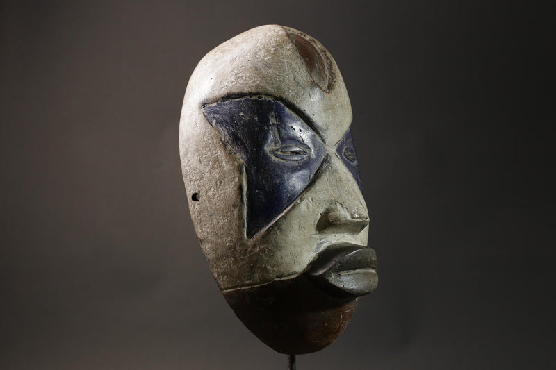 African mask Igbo wood African real figure vintage African masks for wall -G2825