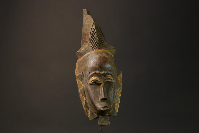 African mask wood African real figure vintage African masks for wall Guro Mask Wall -7594