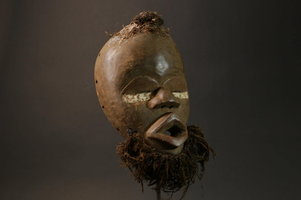 African mask wood African real figure vintage African masks Dan Tribe Masks-7576