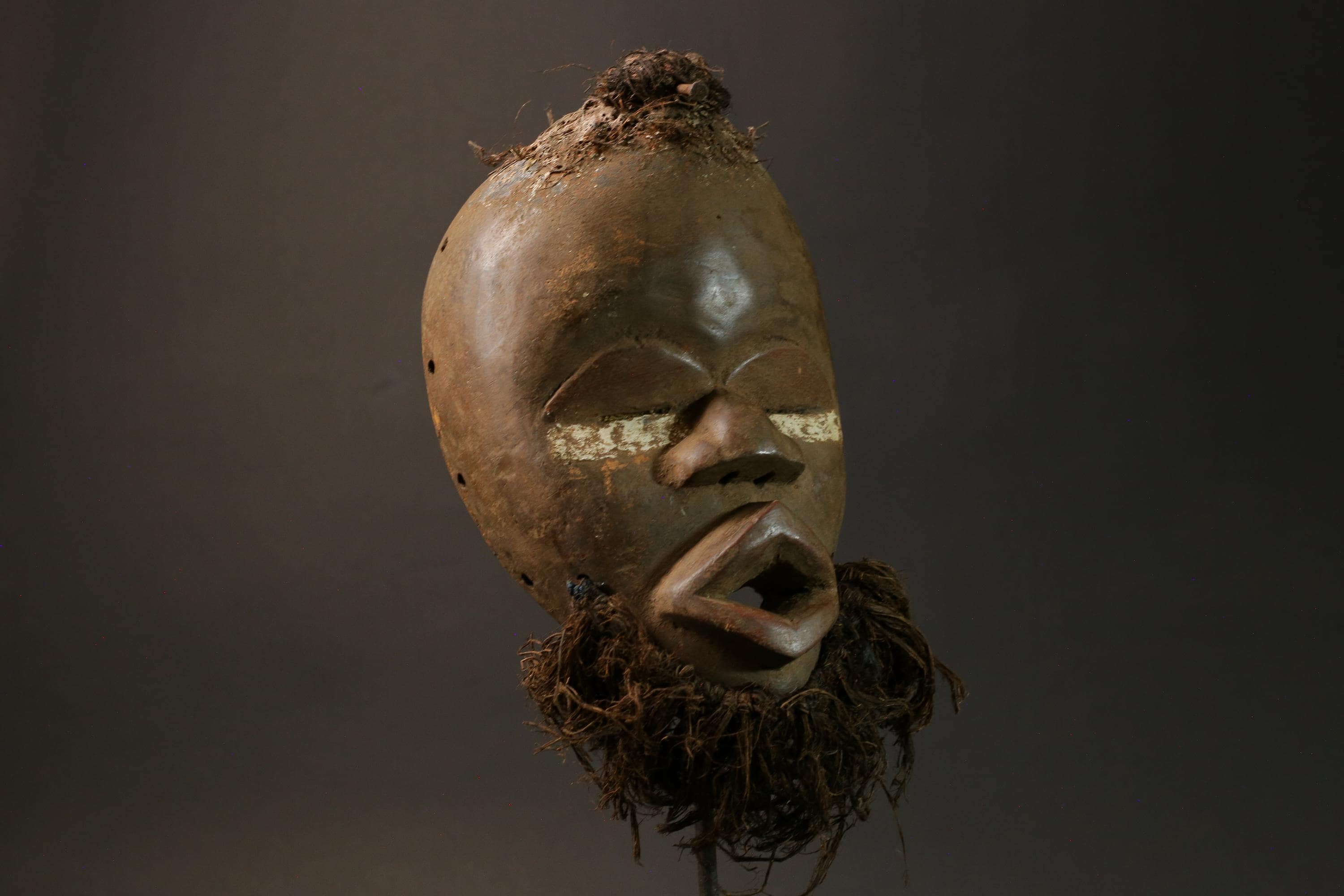 African mask wood African real figure vintage African masks Dan Tribe Masks-7576