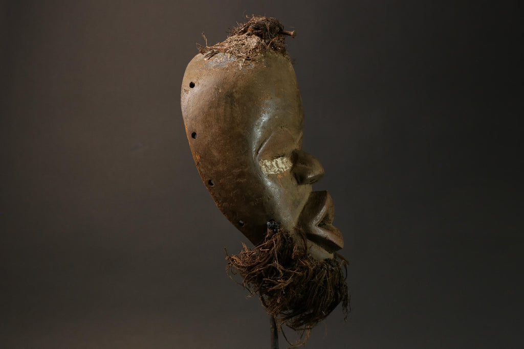 African mask wood African real figure vintage African masks Dan Tribe Masks-7576